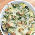 Gratin de courgettes au jambon fumé & au comté,[...]