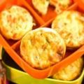 Petits flans de légumes au saumon et au comté