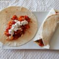 Wrap chaud tomates, poivrons, oignons et chèvre[...]