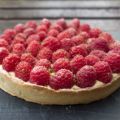 Tarte aux framboises et crème légère à la[...]