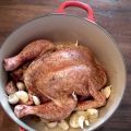 Poulet cajun aux quarante gousses d'ail cuit en[...]