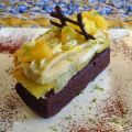 Brownie au chocolat, crème au rhum et citron[...]