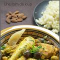 Tajine de poulet aux olives et citrons confits