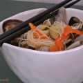 Noodles aux légumes et clovisses