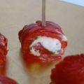 Roulade de poivron rouge et chèvre frais,[...]