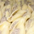 Conchiglies gratinées farcies aux champignons,[...]