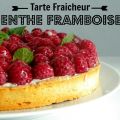 Mousse menthe et framboises
