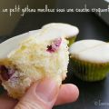 Cupcakes canneberges et yogourt au citron