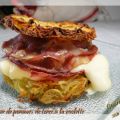 Burger de pommes de terre à la raclette