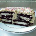 Gâteau froid aux oréos et au beurre de cacahuète