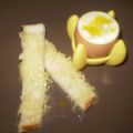 Oeuf à la coque et mouillettes au comté,[...]