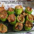 Courgettes garnies d'une fondue de poireaux