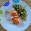 Sucettes de saumon et légumes wokés