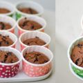 Mini fondant choco banane
