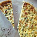 Quiche au poulet, olives et feta