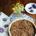 Crumble chocolaté aux quetsches (Alsace, vegan,[...]