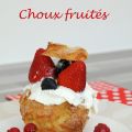 Choux chantilly et fruits rouges