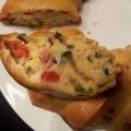 Cake courgette, tomates cerises et bleu