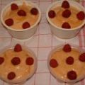 Mousse d'abricots aux framboises