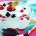 Verrines de mousse de yaourt Bio, fruits rouges[...]