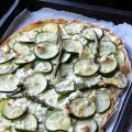 Tarte de printemps aux asperges et courgettes