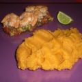 Pave de saumon grille sur lit de mango salsa et[...]