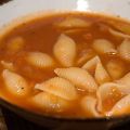 Soupe de tomates aux coquilles