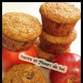 Muffins au son et aux pommes.