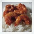 Crevettes sauce piquante.