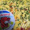 TARTE A LA VACHE QUI RIT ET RATATOUILLE