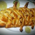 Tresse feuilletée en forme de poisson