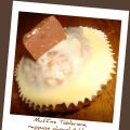 Muffins au toblerone, nappage chocolat blanc -[...]
