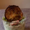 Mousse de courgette au Boursin, petits pois au[...]