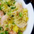 Taboulé de millet aux crevettes, ananas,[...]