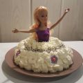 Gâteau de princesse Barbie Charlotte aux fraises