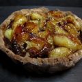 Tartelette chocolat & banane rôtie au sirop d