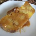 Terrine de de pain perdu caramelisée aux poires