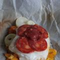 Papillote de julienne au chorizo et poivron