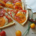 Tarte fine tomates - chèvre