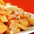 Menu 330 : rutabagas, panais et carottes poêlés[...]