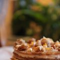 Gâteau de crêpes orange-crème de marrons