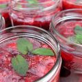 Confiture de fraises à la menthe
