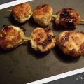 Yakitori de poulet aux oignons nouveaux et[...]