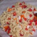 Tortis au surimi et poivrons rouges assaisonnés[...]