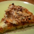 Pizza à la patate douce et à l'oignon caramélisé