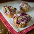 Muffins framboises, citron et amande