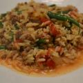 Casserole de riz au boeuf et aux tomates
