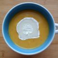 Velouté potiron - chèvre - curry