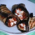 Aubergines roulées au fromage