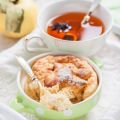 Clafoutis facile aux pomme et raisins
